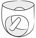 LATE X - Lateksowe Slipy Męskie Z Dildem W Kroczu Czarne XL Late X