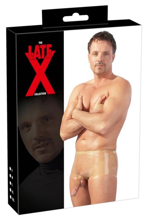 LATE X - Seksowne Obcisłe Spodenki Z Osłoną Na Penisa I Jądra Przezroczyste L/XL Late X LATE X - Seksowne Obcisłe Spodenki Z Osłoną Na Penisa I Jądra Przezroczyste L/XL Late X