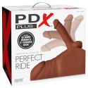 PDX Plus - Męski Tors Z Ruchomym Penisem Perfect Ride Brown PDX Plus