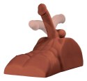 PDX Plus - Męski Tors Z Ruchomym Penisem Perfect Ride Brown PDX Plus