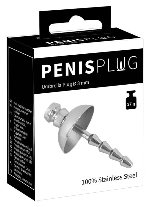 Penisplug - Wtyczka Dilator Do Cewki Moczowej Penisa Srebrna Umbrella Penisplug Penisplug - Wtyczka Dilator Do Cewki Moczowej Penisa Srebrna Umbrella Penisplug