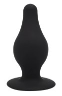 SilexD - Silikonowy Korek Analny Czarny 9.3 cm Model 2 Plug M SILEXD