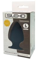 Silexd - Czarny Korek Analny Miękki Lub Twardy 13cm SILEXD