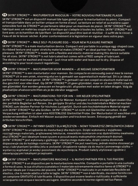 Skyn Stroke - Ręczny Masturbator Do Wielokrotnego Użytku Do Handjobu SKYN Skyn Stroke - Ręczny Masturbator Do Wielokrotnego Użytku Do Handjobu SKYN