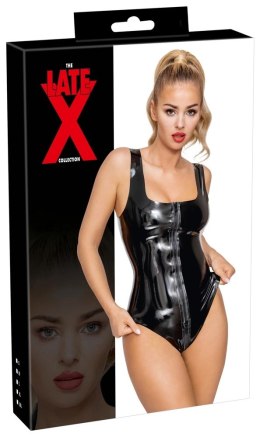 LATE X - Czarne Lateksowe Body Z Zamkiem Błyskawicznym 2XL Late X