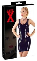 LATE X - Seksowna Obcisła Lateksowa Sukienka Mini Czarna 2XL Late X