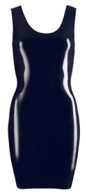 LATE X - Seksowna Obcisła Lateksowa Sukienka Mini Czarna 2XL Late X