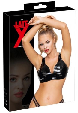 LATE X - Seksowny Czarny Lateksowy Biustonosz 2XL Late X