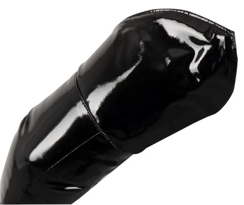 Black Level - Czarne Długie Vinylowe Rękawiczki Długie M Black Level Black Level - Czarne Długie Vinylowe Rękawiczki Długie M Black Level