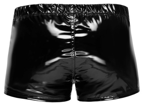 Black Level - Czarne Vinylowe Męskie Bokserki Z Zamkiem 2XL Black Level Black Level - Czarne Vinylowe Męskie Bokserki Z Zamkiem 2XL Black Level