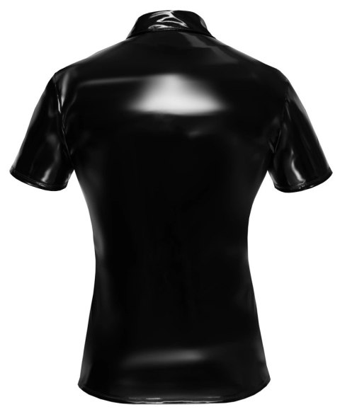 Black Level - Męska Czarna Koszulka Polo Z Połyskiem XL Black Level Black Level - Męska Czarna Koszulka Polo Z Połyskiem XL Black Level