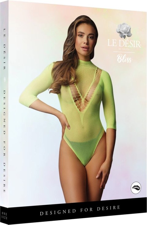 Le desir - Siateczkowe body z okrągłym dekoltem S - XL Le Désir by Shots Le desir - Siateczkowe body z okrągłym dekoltem S - XL Le Désir by Shots