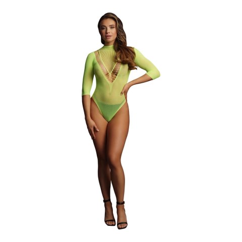 Le desir - Siateczkowe body z okrągłym dekoltem S - XL Le Désir by Shots Le desir - Siateczkowe body z okrągłym dekoltem S - XL Le Désir by Shots