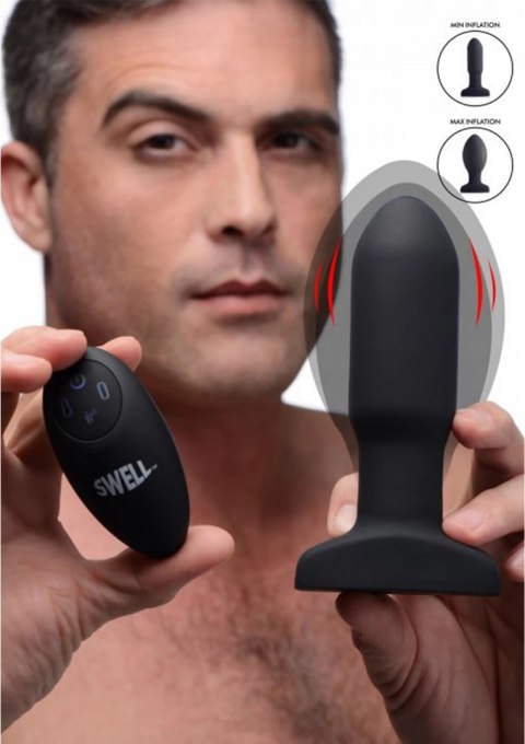 Nadmuchiwany, wibrujący silikonowy korek analny Xr Brands XR Brands Nadmuchiwany, wibrujący silikonowy korek analny Xr Brands XR Brands
