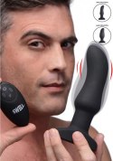 Nadmuchiwany, zakrzywiony, wibrujący silikonowy korek analny Xr Brands XR Brands