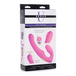 Silikonowy pulsujący i wibrujący strap-on bez ramiączek Xr Brands XR Brands