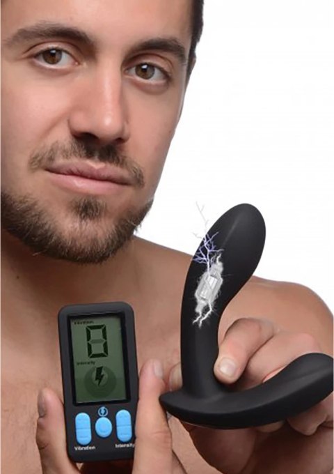 Silikonowy wibrujący masażer prostaty + pilot zdalnego sterowania Xr Brands XR Brands Silikonowy wibrujący masażer prostaty + pilot zdalnego sterowania Xr Brands XR Brands