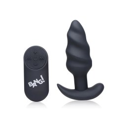 Vibrating Silicone Swirl Butt Plug with Remote Control Xr Brands XR Brands