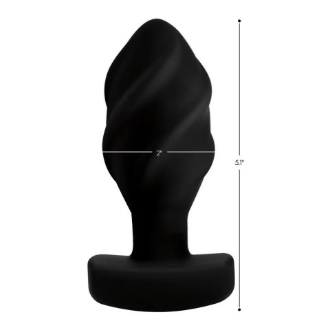 Wibrujący korek analny Swirled z pilotem zdalnego sterowania Xr Brands XR Brands Wibrujący korek analny Swirled z pilotem zdalnego sterowania Xr Brands XR Brands