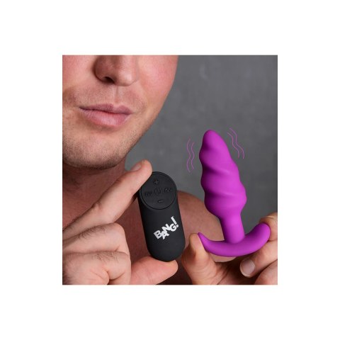 Wibrujący silikonowy korek analny z pilotem zdalnego sterowania Xr Brands XR Brands Wibrujący silikonowy korek analny z pilotem zdalnego sterowania Xr Brands XR Brands