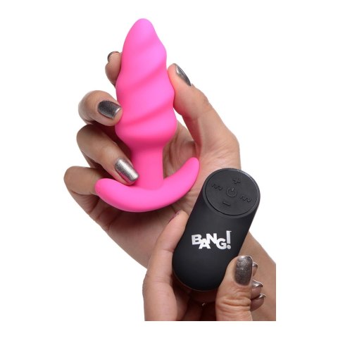 Wibrujący silikonowy korek analny z pilotem zdalnego sterowania Xr Brands XR Brands Wibrujący silikonowy korek analny z pilotem zdalnego sterowania Xr Brands XR Brands