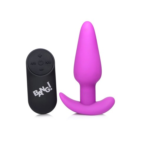 Wibrujący silikonowy korek analny z pilotem zdalnego sterowania Xr Brands XR Brands Wibrujący silikonowy korek analny z pilotem zdalnego sterowania Xr Brands XR Brands