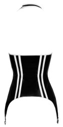 Black Level - Seksowna Koszulka Z Paskami Do Pończoch M Black Level