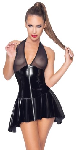 Black Level - Seksowna Sukienka Z Siateczką Na Biuście 2XL Black Level
