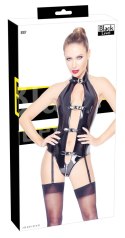 Black Level - Vinylowe Body Z Zamkiem W Kroku I Szelkami L Black Level