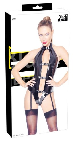 Black Level - Vinylowe Body Z Zamkiem W Kroku I Szelkami M Black Level