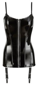 Black Level - Seksowny Vinylowy Gorset Na Suwak S Black Level