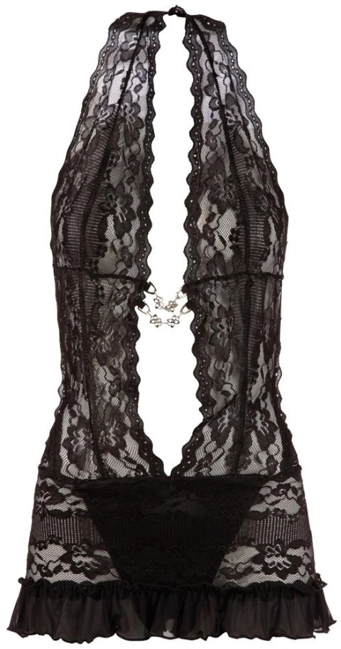 Cottelli LINGERIE - Seksowna Sukienka Z Delikatnej Koronki I Stringi Czarne M Cottelli LINGERIE Cottelli LINGERIE - Seksowna Sukienka Z Delikatnej Koronki I Stringi Czarne M Cottelli LINGERIE
