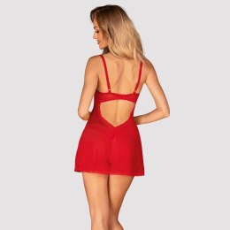 Obsessive - Półprzezroczysta Sukienka Z Koronką I Stringi Chilisa XL/2XL Obsessive