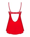 Obsessive - Seksowna Czerwona Sukienka Ze Stringami Ingridia XL/2XL Obsessive