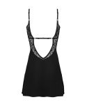 Obsessive - Seksowna Krótka Sukienka Z Koronkowym Tyłem I Biustem + Stringi Bellastia XL/2XL Obsessive