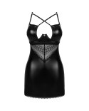 Obsessive - Seksowna Matowa Sukienka Z Delikatną Koronką + Stringi Norides XL/2XL Obsessive