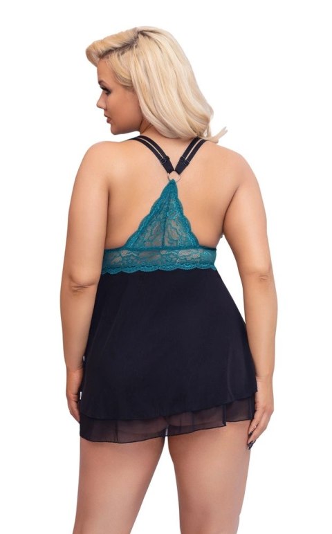 Cottelli CURVES - Babydoll Z Koronkową Górą I Siateczkową Spódnicą 2XL Cottelli CURVES Cottelli CURVES - Babydoll Z Koronkową Górą I Siateczkową Spódnicą 2XL Cottelli CURVES