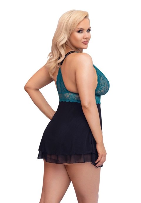 Cottelli CURVES - Babydoll Z Koronkową Górą I Siateczkową Spódnicą 2XL Cottelli CURVES Cottelli CURVES - Babydoll Z Koronkową Górą I Siateczkową Spódnicą 2XL Cottelli CURVES