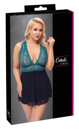 Cottelli CURVES - Babydoll Z Koronkową Górą I Siateczkową Spódnicą 3XL Cottelli CURVES