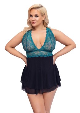 Cottelli CURVES - Babydoll Z Koronkową Górą I Siateczkową Spódnicą 3XL Cottelli CURVES