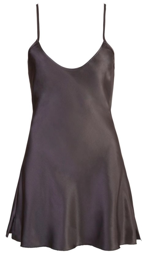 Cottelli LINGERIE - Satynowa Czarna Koszulka Nocna Na Ramiączkach 2XL Cottelli LINGERIE Cottelli LINGERIE - Satynowa Czarna Koszulka Nocna Na Ramiączkach 2XL Cottelli LINGERIE