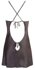 Cottelli LINGERIE - Satynowa Czarna Koszulka Nocna Na Ramiączkach XL Cottelli LINGERIE