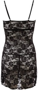 Cottelli LINGERIE - Seksowna Koronkowa Koszulka Nocna + Stringi Czarne S Cottelli LINGERIE