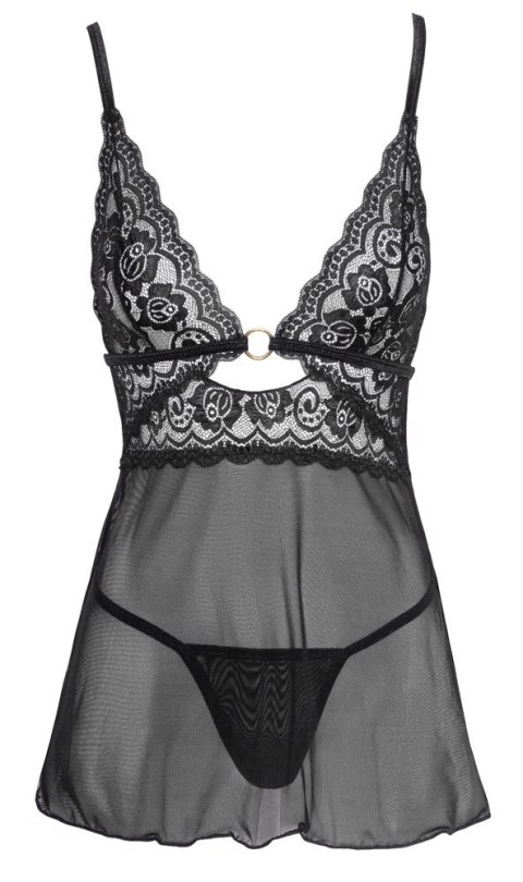 Cottelli LINGERIE - Seksowna Siateczkowa Halka Z Delikatną Koronką + Stringi L Cottelli LINGERIE Cottelli LINGERIE - Seksowna Siateczkowa Halka Z Delikatną Koronką + Stringi L Cottelli LINGERIE
