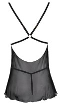 Cottelli LINGERIE - Seksowna Siateczkowa Halka Z Delikatną Koronką + Stringi S Cottelli LINGERIE