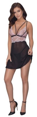 Cottelli LINGERIE - Seksowna Siateczkowa Halka Z Różową Koronką XL Cottelli LINGERIE