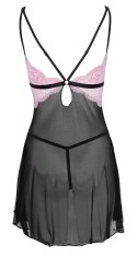 Cottelli LINGERIE - Seksowna Siateczkowa Halka Z Różową Koronką XL Cottelli LINGERIE