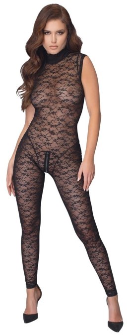 Cottelli LINGERIE - Seksowne Koronkowy Kombinezon Bez Rękawów Czarny M Cottelli LINGERIE