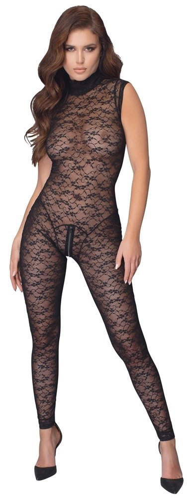 Cottelli LINGERIE - Seksowne Koronkowy Kombinezon Bez Rękawów Czarny M Cottelli LINGERIE Cottelli LINGERIE - Seksowne Koronkowy Kombinezon Bez Rękawów Czarny M Cottelli LINGERIE