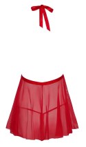 Kissable - Seksowna Haleczka Z Dodatkiem Koronki + Stringi Czerwone L/XL Kissable